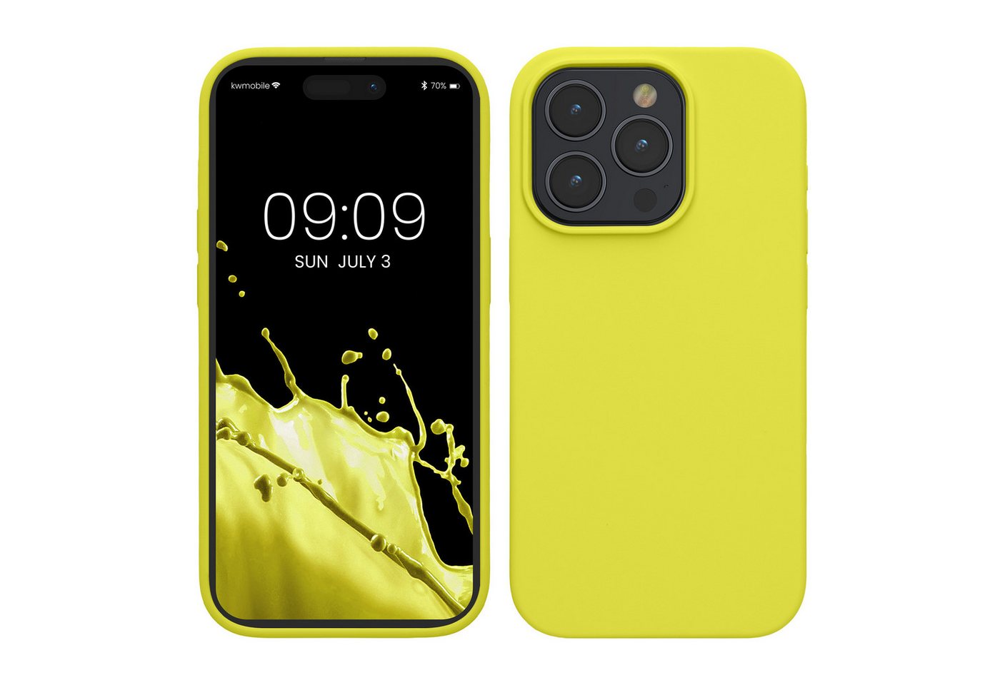 kwmobile Handyhülle Hülle für Apple iPhone 15 Pro, Hülle Silikon gummiert - Handyhülle - Handy Case Cover von kwmobile