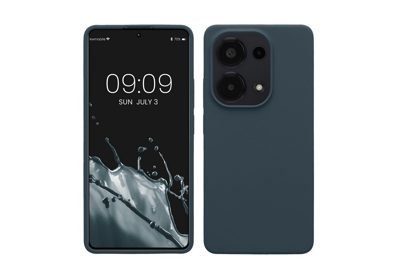 kwmobile Handyhülle Hülle für Xiaomi Redmi Note 13 Pro 4G, Hülle Silikon gummiert - Handyhülle - Handy Case Cover von kwmobile