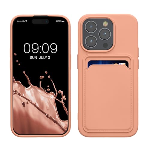 kwmobile Handyhülle kompatibel mit iPhone 15 Pro Hülle - Handy Cover mit Fach für Karten - in Grapefruit Pink kwmobile Handyhülle kompatibel mit iPhone 15 Pro Hülle - Handy Cover mit Fach für Karten - in Grapefruit Pink von kwmobile