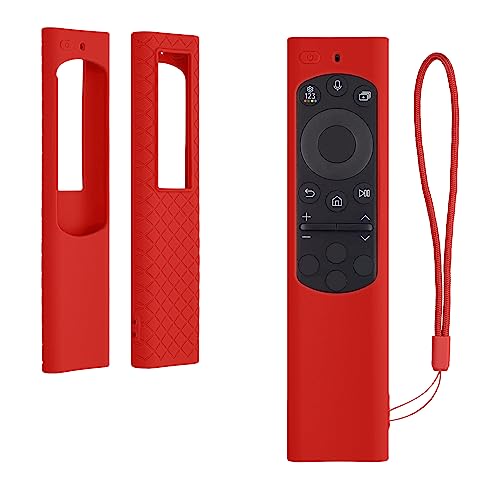 kwmobile Hülle Fernbedienung kompatibel mit Samsung Smart TV TM2280e BN59-01385 / BN59-01386 / BN59-01391A Hülle - Silikon Case für TV Zubehör in Rot von kwmobile