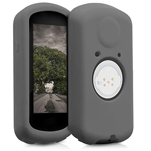 kwmobile Hülle kompatibel mit Garmin Edge 1030/1030 Plus - Silikon GPS Fahrrad Case Schutzhülle - in Grau von kwmobile