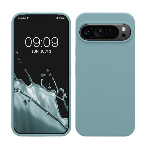 kwmobile Hülle kompatibel mit Google Pixel 9 Pro XL Hülle - Silikon Handy Case - Handyhülle weiche Oberfläche - kabelloses Laden - Antique Stone von kwmobile