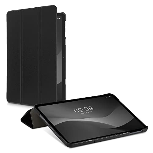 kwmobile Hülle kompatibel mit Oppo Pad Air - Smart Cover Tablet Case Schutzhülle - Stand - in Schwarz von kwmobile