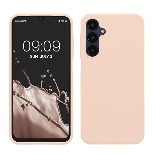 kwmobile Hülle kompatibel mit Samsung Galaxy A25 Hülle - Silikon Handy Case - Handyhülle weiche Oberfläche - kabelloses Laden - Coconut Swirl von kwmobile