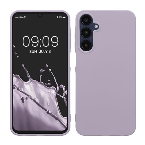 kwmobile Hülle kompatibel mit Samsung Galaxy A25 Hülle - weiches TPU Silikon Case - Cover geeignet für kabelloses Laden - Lavendel von kwmobile