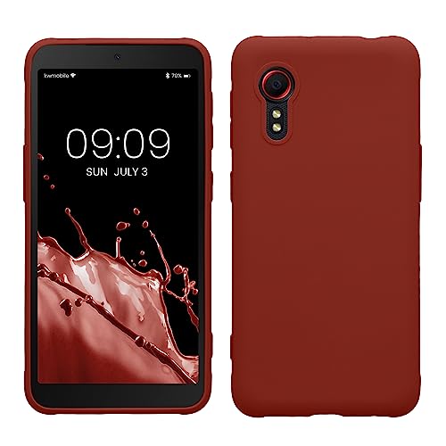 kwmobile Hülle kompatibel mit Samsung Galaxy Xcover 5 Hülle - weiches TPU Silikon Case - Cover geeignet für kabelloses Laden - Spice Red von kwmobile