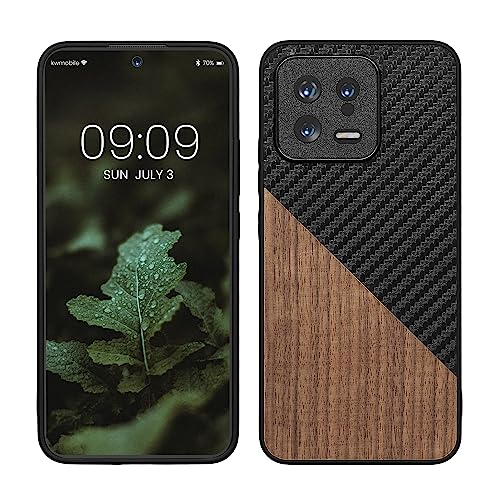 kwmobile Hülle kompatibel mit Xiaomi 13 5G - Handyhülle - Handy Schutzhülle - Smartphone Cover - Dunkelbraun Schwarz von kwmobile