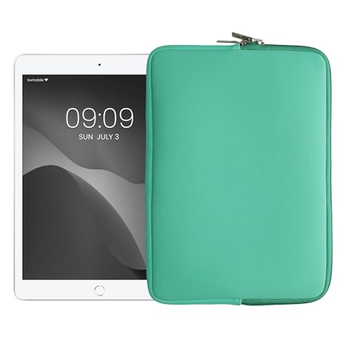 kwmobile Tablet Hülle kompatibel mit 9,7"-11" Tablet - Universal Neopren Tasche Cover Case - Schutzhülle Sleeve in Mintgrün von kwmobile