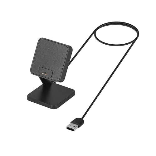 kwmobile USB Ladegerät kompatibel mit Xiaomi Mi Band 8 Pro - USB Kabel Charger Stand - Smart Watch Ladestation - Docking Station - Ladekabel mit Standfunktion von kwmobile