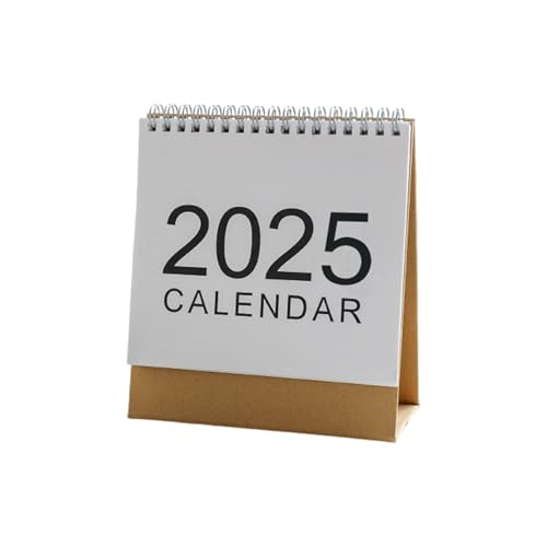 2025 Desktop Kalender Jahreskalender Tischkalender Jahresplaner Standkalender Einfacher Kalender Kalender von kwoifioy