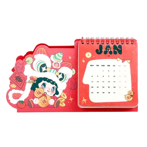 2025 Kalender Standiing Desktop Kalender Jährlicher Planerjahr Kalender Cartoon Dolls Kalender Schreibtischkalender von kwoifioy