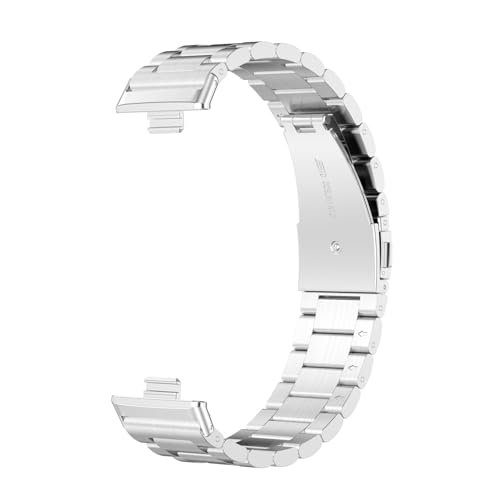 kwoifioy Edelstahlband Für Watch Fit 3 Ersatzbänder Herren Damen Casual Business Armband von kwoifioy