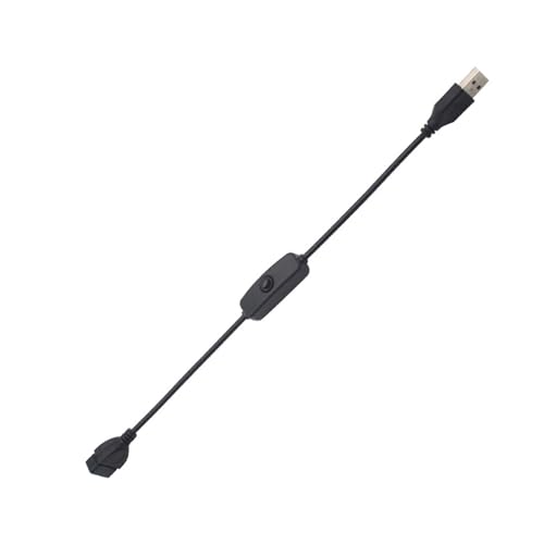 kwoifioy USB-Stecker auf Buchse, USB-Verlängerungskabel mit Schaltern, Unterstützung für LED-Schreibtischlampe, USB-Ventilator, LED-Streifen, Zubehör von kwoifioy