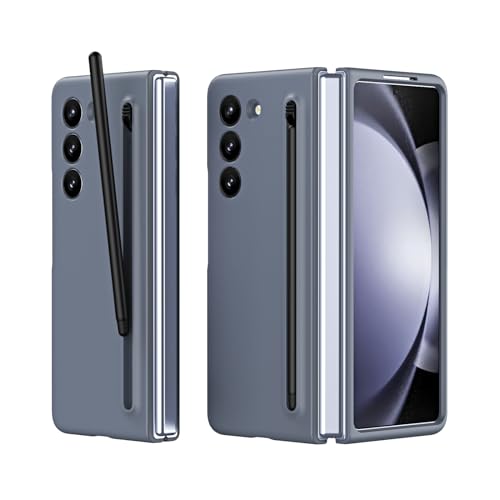 kyaoayo für Samsung Galaxy Z Fold 5 Hülle, Stoßfest Schutzhülle mit S Pen Slot und Bildschirmschutz, Kameraschutz, 360-Grad-All-Inclusive Handyhülle für Samsung Galaxy Z Fold 5 (Dunkelgrau, Fold 5) von kyaoayo