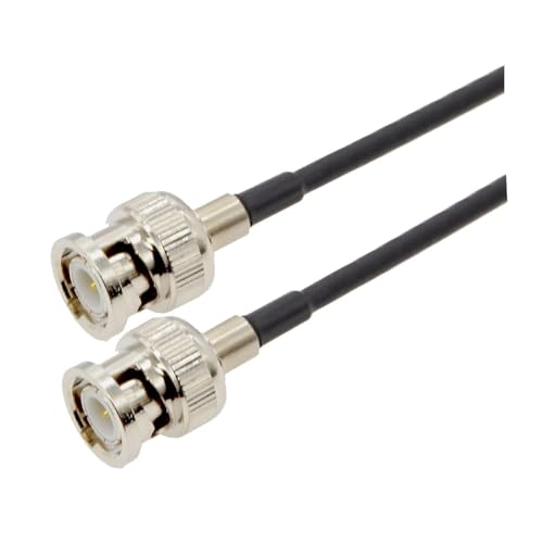 lUCAG Rf Koaxialstecker BNC-Stecker auf BNC-Stecker, RG316 / RG174 / RG58, 50 Ohm, Crimp-Stecker, Dual-Bnc-Stecker, 0,5 m, 1 m, 2 m, 5 m, 10 m (Farbe : RG174, Größe : 20 m) von lUCAG