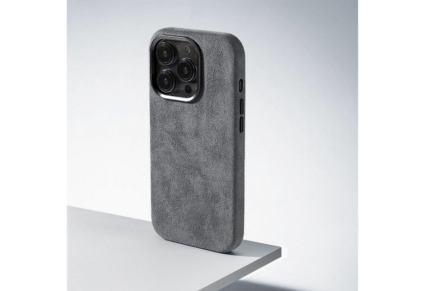 lePelou Handyhülle Alcantara Handyhülle, für iPhone 13, 13 ProMax, 14, 14 ProMax, 15, 15 ProMax lePelou Handyhülle Alcantara Handyhülle, für iPhone 13, 13 ProMax, 14, 14 ProMax, 15, 15 ProMax von lePelou