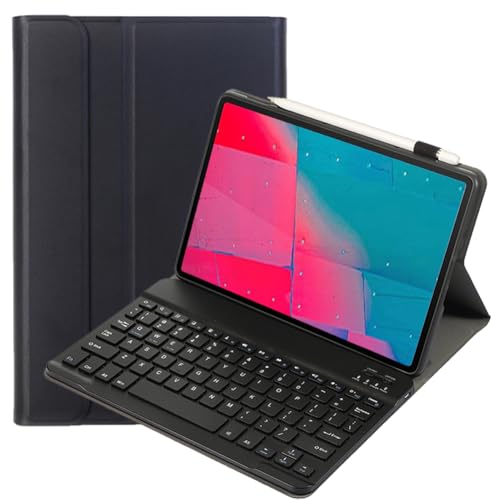 leleyo Tastatur-Schutzhülle für Lenovo Tab M10 Plus 10,3 Zoll FHD (TB-X606F/TB-X606X) / K10 (TB-X6C6), intelligente Schutzhülle mit abnehmbarer Bluetooth-Tastatur (QWERTY), Schwarz von leleyo