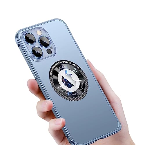 leleyo Case für iPhone 14 Pro Max Hülle Metall kompatibel mit MagSafe, Dünne Schutzhülle mit Metall Bumper, PC Cover Handyhülle mit Kamera Schutz für 14 Pro Max 2022 (Blau) von leleyo