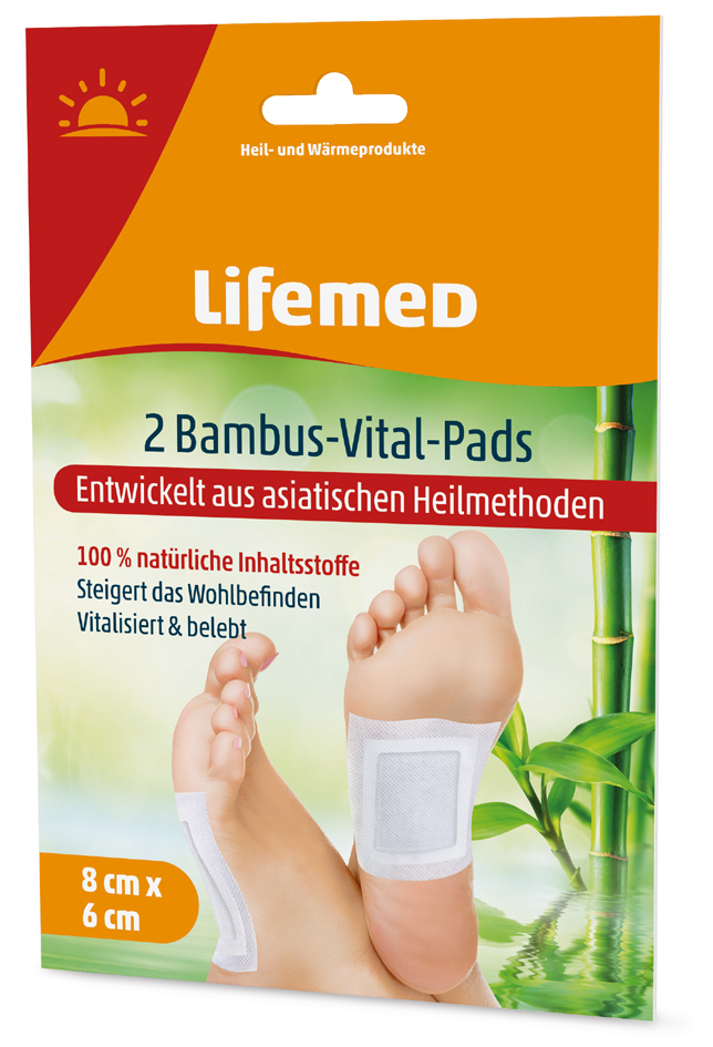 Lifemed Bambus-Vital-Pads, 80 x 60 mm, weiß, 2er Pack von lifemed
