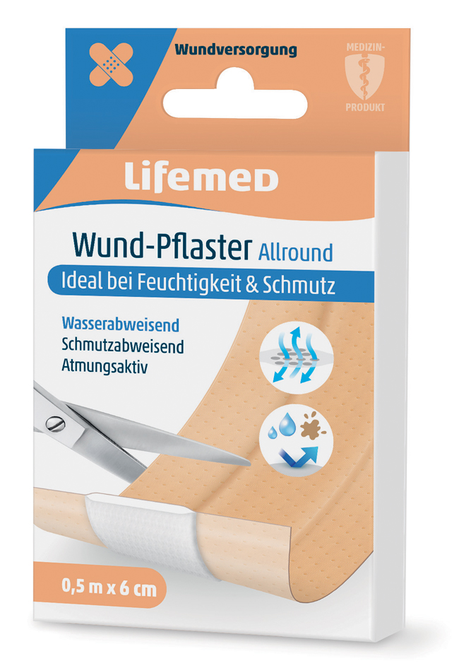 Lifemed Wund-Pflaster , Allround, , hautfarben, 500 mm x 60 mm von lifemed