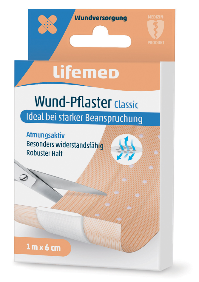 Lifemed Wund-Pflaster , Classic, , hautfarben, 1000 mm x 60 mm von lifemed