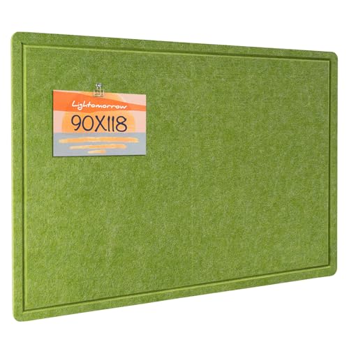 Große Pinnwand - 90 x 118 Zentimeter, dekorative Filz-Pinnwand für die Wand - faltbares Fotodisplay mit selbstklebendem Klebeband, inklusive 20 Pinnadeln - Laubgrün Große Pinnwand - 90 x 118 Zentimeter, dekorative Filz-Pinnwand für die Wand - faltbares Fotodisplay mit selbstklebendem Klebeband, inklusive 20 Pinnadeln - Laubgrün von lightomorrow