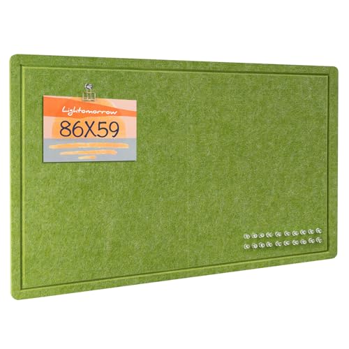 Pinnwand, 86 x 59 Zentimeter Filzbrett - dekorative Pinnwand, Korkbrett-Alternative für die Wand, faltbares Bilderbrett mit selbstklebendem Vision Board Gebetsbrett und 20 Pinnadeln - Laubgrün Pinnwand, 86 x 59 Zentimeter Filzbrett - dekorative Pinnwand, Korkbrett-Alternative für die Wand, faltbares Bilderbrett mit selbstklebendem Vision Board Gebetsbrett und 20 Pinnadeln - Laubgrün von lightomorrow