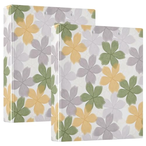 Aquarell-Notizbuch, neutrale, weiche Blumen, 3,8 cm, 3,8 cm, Notizbuch mit Klemmbrett, 1/2er-Pack, Schulbedarf, Hardcover von linqin