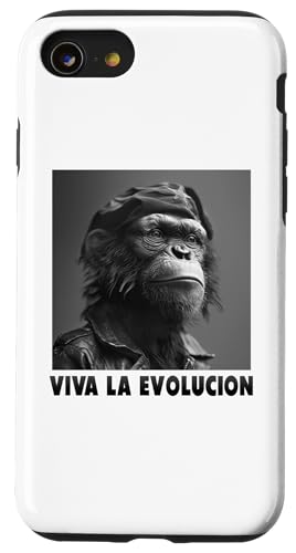 Hülle für iPhone SE (2020) / 7 / 8 Viva La Evolucion, Revolution, Affe, Nerd von lustige Evolution, Wissenschaft und Revolution