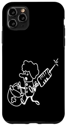 Lustige Krankenschwester – Mit Riesenspritze & Notfalltasche Hülle für iPhone 11 Pro Max von lustige berufsmotive comic