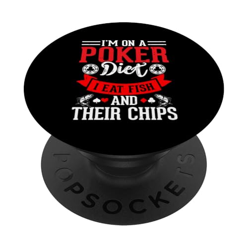 lustiges Poker-Design: cooler Spruch für Kartenspielfans PopSockets Klebender PopGrip von lustiges Design für Pokerkönige und Pokerqueens