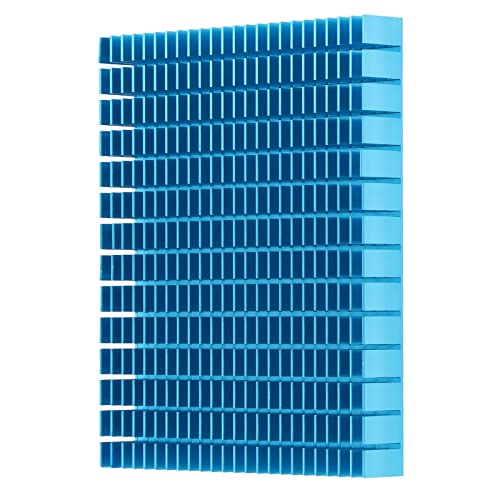 Großer Kühlkörper aus Aluminium, Hochleistungs-Kühlkörper, Diffusionskühlmodul, Kühler, intelligente Wärmeableitung für CPU-Verstärker, PCB, Blau (150 x 120 x 20 mm) (1) von lvifloae