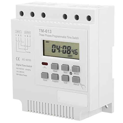 TM -163 Dreiphasiger 380-V-Smart-Digital-Wöchentlich programmierbarer Steuerstrom-Timerschalter für Motorwasserpumpen-Neonlampe, 16A-Timerschalter von lvifloae