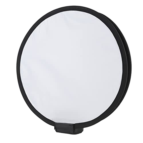 Tragbare Faltbare runde Form Speedlite Softbox Diffusor Kamera Blitz hellweißes schwarzes Nylon 40 cm 15,75 x 2,36 Zoll von lvifloae