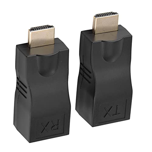 lvifloae HDMI-auf-Ethernet-Adapter, 30 m auf RJ45, Netzwerkkabel, Extender, Konverter, Repeater, HDMI auf CAT6-Konverter über CAT5e CAT6 für HDTV, Set-Top-Boxen, DVD, STB, von lvifloae