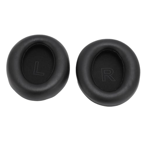 lvifloae Universal-Kopfhörer-Ohrpolster, Ersatz-Ohrpolster-Abdeckung aus Protein-Leder für Anker Soundcore Life Q30 Q35 Q30 BT Q35 BT Headset, Schwarz (lvifloaeL3xV-11) von lvifloae