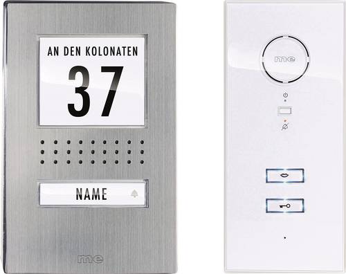 M-e modern-electronics ADV 111 WW Audio Vistadoor Türsprechanlage Kabelgebunden Komplett-Set 1 Fami von m-e modern-electronics