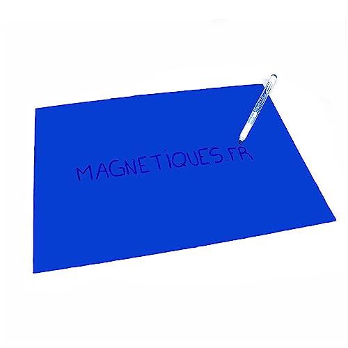 Magnetisches Blatt A3, trocken abwischbar, dunkelblau von magnétiques.fr