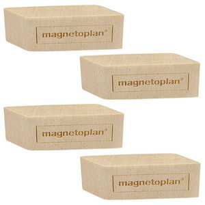 4 magnetoplan Magnete braun 6,0 x 2,0 x 1,3 cm von magnetoplan