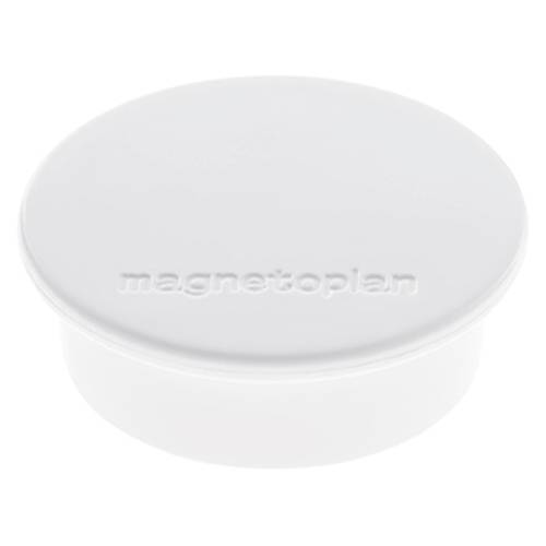 Magnetoplan Magnet Discofix Color (Ø x H) 40mm x 13mm rund Weiß 10 St. 1662000 von magnetoplan