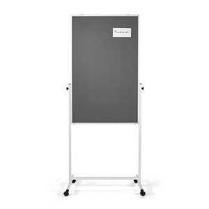 magnetoplan Moderationswand 3in1 Universal-Board 75,0 x 120,0 cm grau, weiß von magnetoplan