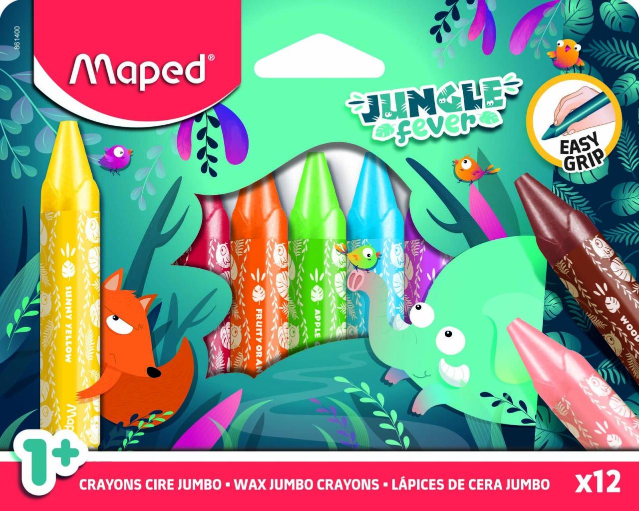 maped JUNGLE fever Jumbo Wachsmalstifte 12St. von maped