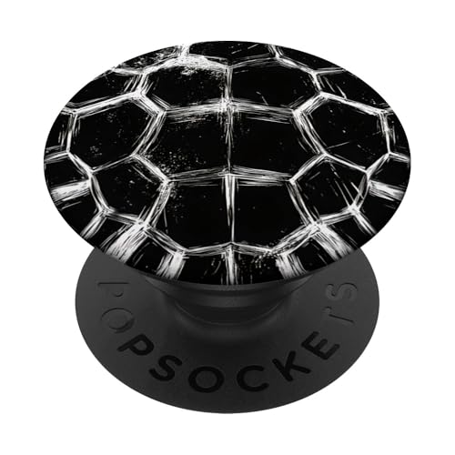 Schildkröten Panzer Muster Print Schwarz Weiß PopSockets Klebender PopGrip von marabonsDesignsForTurtleFans