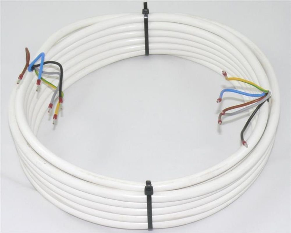 maxgo® Herd-Anschlussleitung Weiß H05VV-F 5G1,5 5x1,5 Ceranfeld 40m Elektro-Kabel, (4000 cm) von maxgo®