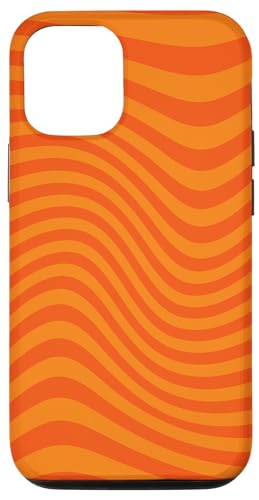 Hülle für iPhone 13 Handyhülle Horizontal Wellen Design Rotorange Orange von merchtotal