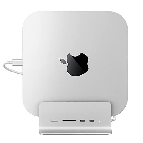 USB C Hub for Mac Mini, minisopuru Mac Mini Hub Supports M.2 NVMe/SATA SSD, 5-in-1 Mac Mini Stand & Dock Mac Mini Accessories with 2 USB C 10Gbps Data, TF & SD, M.2 SSD (Not Included) von minisopuru