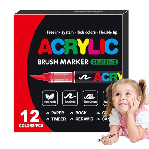 mivceklw Direct Liquid Markers, Durable Soft Head Markers, Sketch Drawing Markers, Permanent Art Markers with Durable and Comfortable Design for Artists and Creative Enthusiasts (1 Set) von mivceklw