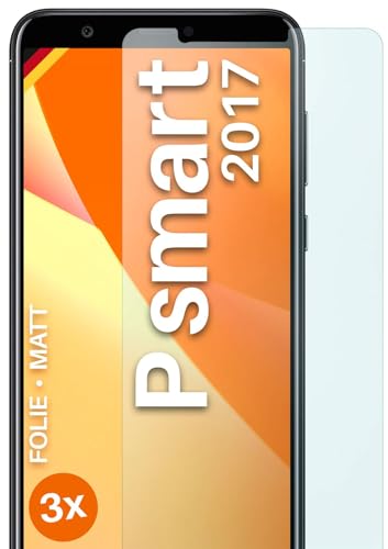 moex® FlexProtect Schutzfolie matt kompatibel mit Huawei P smart (2017) Folie gegen Reflexionen, Anti Reflex Displayschutz, matte Displayfolie, robust und Kratzfest – 3 Stück von moex