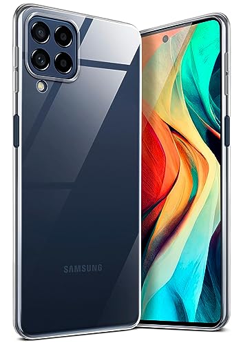 moex Aero Case für Samsung Galaxy M53 5G Hülle Durchsichtig, Silikon Handyhülle Transparent, Clear Case Ultra Slim, Backcover Schutzhülle Dünn, Silikonhülle Minimalistisch, Klar von moex