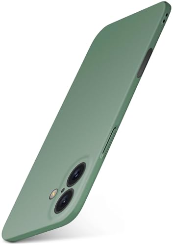 moex Alpha Case für Apple iPhone 16 Plus Hülle minimalistisch Stoßfest und Leicht, Dünnste Handyhülle, Super Slim Schutzhülle Ultra Air Hardcase aus Kunststoff - Oliv von moex